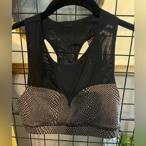 Lanston Sport Black and Gray Sports Bra